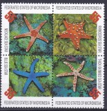DB1 Fauna Marina Stele de Mare 1996 Micronesia 4 v. MNH, Nestampilat