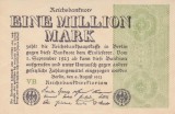 Bancnota Germania 1.000.000 Marci 1923 - P102a UNC ( unifata - vezi descriere )