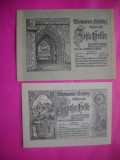 HOPCT BANCNOTA NOTGELD NR 13 -KIRCHSCHLAG SET 2 BUC 10 SI 50 HELLER 1920 -AUSTRIA