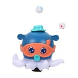 Caracatita interactiva de jucarie, Cu 2 mingii, Jucarie electrica cu muzica, albastru, pentru copii, 17 CM