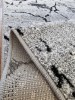 Traversa Festonata Surfilata, Model Cappuccino 16132-160, Inaltime Fir 7 mm, Latime 0.6m, Marime 60 x 200 cm, Gri, Antialergic, Polipropilena, Living,
