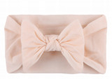 Classic Apricot Headband cu Bow Tie Microfibre