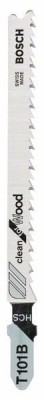 Bosch Set 5 panze ferastrau vertical T 101 B Clean for Wood, 100mm ProAdvanced PowerfulTools foto