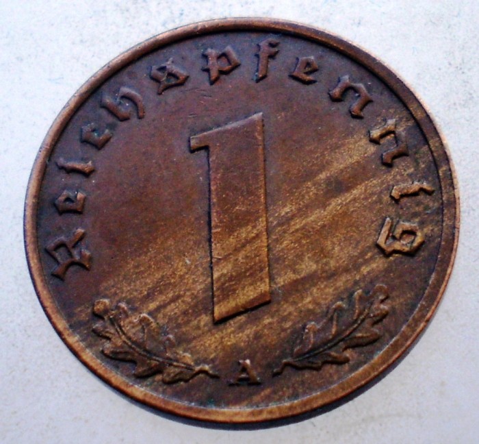 2.777 GERMANIA 1 REICHSPFENNIG 1938 A