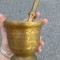 Mojar cu pistil antic din bronz de dimensiuni mari