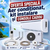Aer conditionat 24000 BTU , kit instalare inclus + console CADOU
