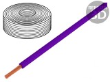 Cablu litat PVC violet 0,14mm2 10m