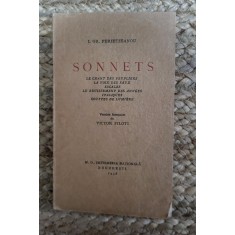 SONNETS par I. GR. PERIETZEANOU ,1938