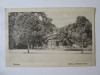 Roman(Neamt):Interiorul gradinei mari,carte postala necirculata anii 20, Printata