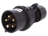 Conector alimentare AC trifazat mufă 16A 400V IP44