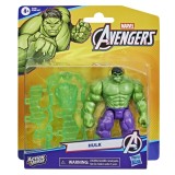 MARVEL AVENGERS ACTION VERS SET FIGURINA HULK SI ACCESORII 11.4CM, Hasbro