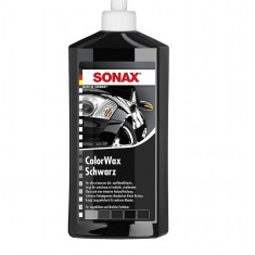 Ceara Auto Lichida Sonax ColorWax, Negru, 500ml