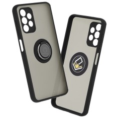 Husa Samsung Galaxy A13 4G Techsuit Glinth cu inel suport stand magnetic, negru foto