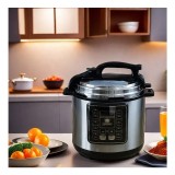 Multicooker Electric cu Presiune HALEY, 1200W, 6L &ndash; Gatit Inteligent si Rapid pentru Familia Ta