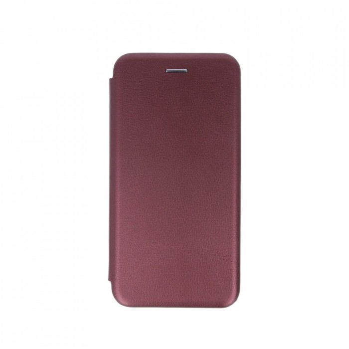 Husa de protectie Flippy compatibila cu Apple iPhone 13 Magnet Book Case Bordo