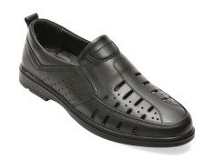 Pantofi BITE THE BULLET negri, SH850, din piele naturala