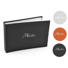 Album foto Soft Touch Book, tip carte, 10x15, 36 fotografii, 18 file, piele ecologica - Negru
