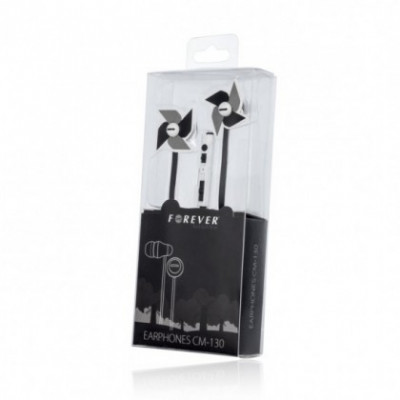 CASTI AUDIO HANSFREE STEREO FOREVER CM-130 , JACK 3,5MM, NEGRU foto