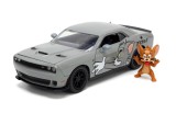 Set Dodge Challenger Hellcat 2015 cu figurina Jerry ( Tom si Jerry ), 1/24, Jada, +8 ani, 1:24, Jada Toys