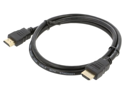Cablu HDMI 1.4 negru 1m foto