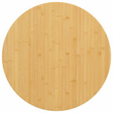 VidaXL Blat de masă, &Oslash;60x2,5 cm, bambus