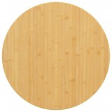 VidaXL Blat de masă, &Oslash;90x2,5 cm, bambus