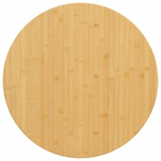 vidaXL Blat de masă, &Oslash;80x1,5 cm din bambus 352676
