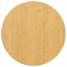 vidaXL Blat de masă, Ø60x2,5 cm, bambus