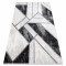 Exclusiv EMERALD covor 81953 glamour, stilat, marmură, geometric negru / argint , 140x190 cm