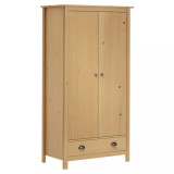 vidaXL Șifonier cu 2 uși Hill, 89x50x170 cm, lemn masiv de pin
