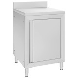 Cumpara ieftin Dulap comercial cu blat de lucru, 60x60x96 cm, otel inoxidabil