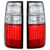 Set stopuri tuning Toyota Land Cruiser (Fj80/Fj82), 01.89-05.96, spate, fara omologare, fara suport bec,alb-rosu, tuning, led, Stanga , Dreapta