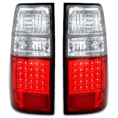 Set stopuri tuning Toyota Land Cruiser (Fj80/Fj82), 01.89-05.96, spate, fara omologare, fara suport bec,alb-rosu, tuning, led, Stanga , Dreapta
