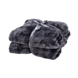 Cumpara ieftin Patura textil negru 130 x 160 cm