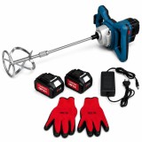 Cumpara ieftin Mixer electric pentru mortar, cu 2 acumulatori 48V, 0-850RPM, paleta de rezerva, chei montaj, CAMPION PROFESSIONAL CMP1831
