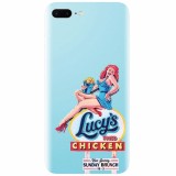 Husa silicon pentru Apple Iphone 7 Plus, American Vintage Restaurant Sign