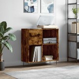 vidaXL Dulap pentru discuri stejar fumuriu 84,5x38x89 cm lemn compozit