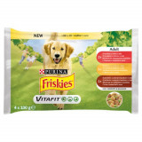 Cumpara ieftin Hrana Umeda Dog 4x100 g Plic Vita Pui Miel In Aspic, Friskies