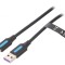 Cablu USB 2.0 USB-A la USB-C 0.25m Negru