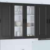 vidaXL Dulap de bucătărie cu raft Negru 80 x 31 x 100 cm Lemn compozit 885506