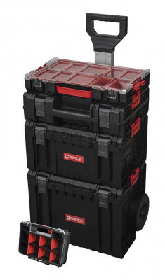 Cutie QBRICK System PRO Set 5 &amp;icirc;n 1 - Cărucior, cutie de scule, valiză de scule, organizator 100 și organizator Multi foto