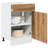 vidaXL Dulap inferior cu sertar &ldquo;Lyon&rdquo; stejar artizanal, 50x46x81,5 cm