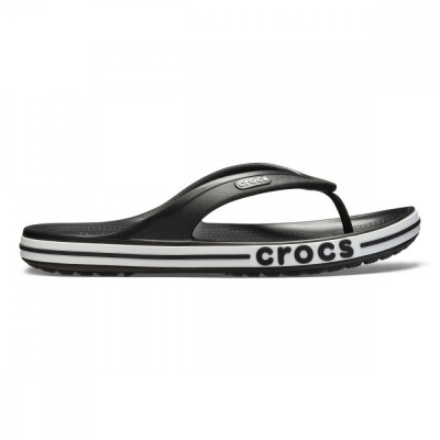 Șlapi Crocs Bayaband Flip Negru - Black/White foto