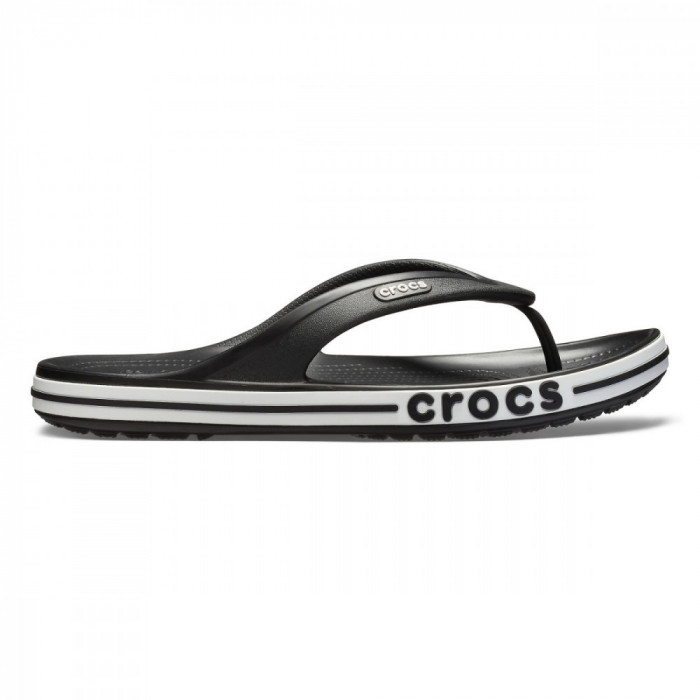 Șlapi Crocs Bayaband Flip Negru - Black/White