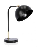 Veioza metal negru Glasgow 32.5x20x41 cm