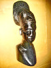7970-Statuieta veche Art Deco bust Femeie Africa abanos aniI 1930-40.