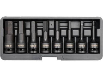Set chei imbus hexagon de impact 1 2 H6-H19 8 piese foto
