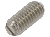 Clichet cu bilă din oțel inoxidabil - Filet M4, 9mm, 6N - GN 615