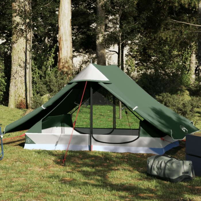 Gossi cort de camping pentru 2 persoane, verde, impermeabil
