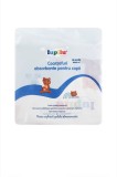 Cearsafuri/Aleze absorbante Lupilu 60x60 pt copii, 10 bucati, absorbant, igienic, delicat si moale , fara parfum cu lotiune si latex natural